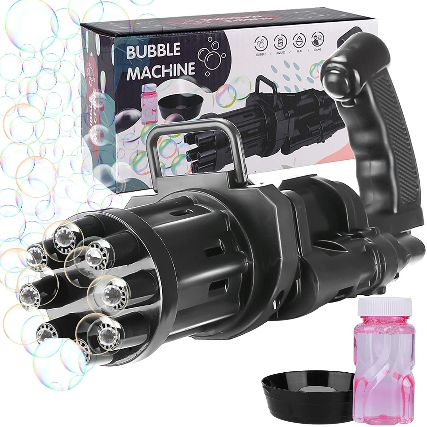 Automatic Bubbles Toy Gun For Kids (Multicolor) - Image 3