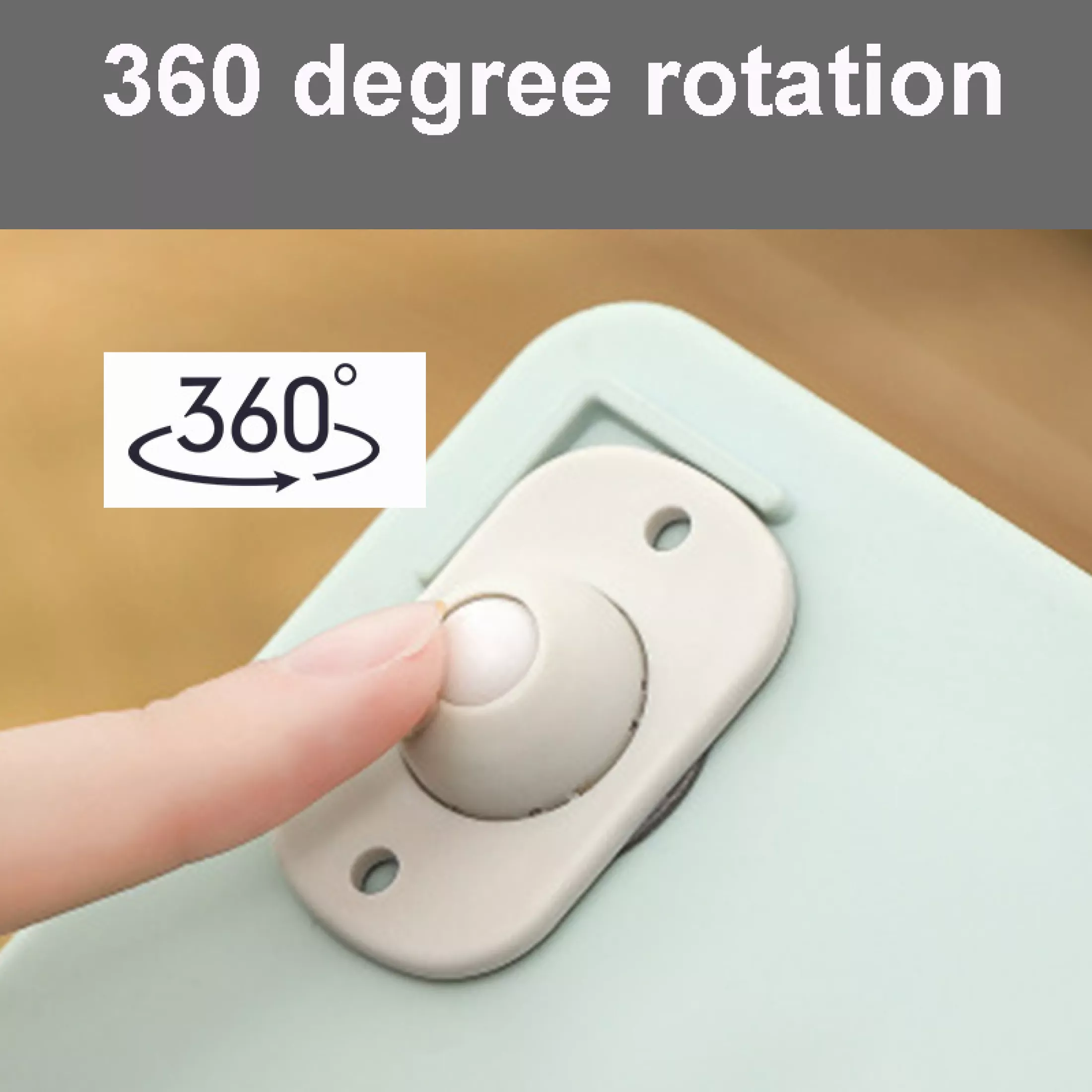 4 PCS MINI SWIVEL CASTERS WHEELS - Image 2